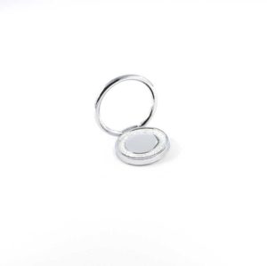 fashionpaillette bague anneau support pour telephone magnetique metal argent gris paillette 360 degres phonebague specialiste