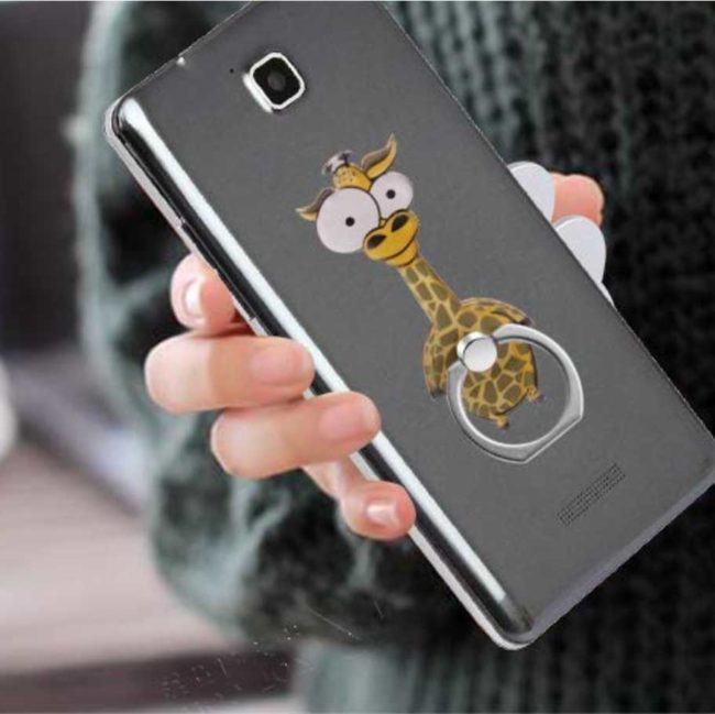 girafe melman madagascar bague support anneau pour telephone 360 degres phonebague specialiste4